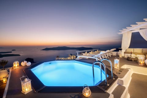 Swimming pool, Sunset