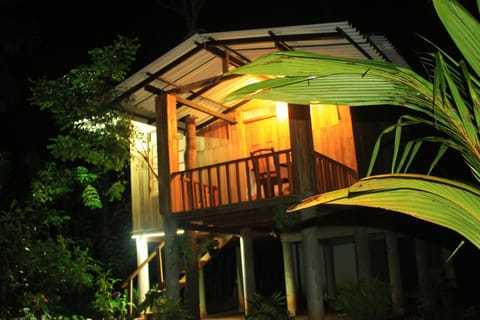 Property building, Patio, Night, Garden, View (from property/room), Balcony/Terrace, Balcony/Terrace, Garden view