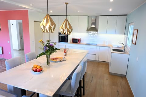Kitchen or kitchenette, Dining area, Communal kitchen, Breakfast, minibar, pet friendly, stove, kitchen