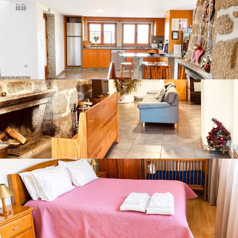 Bed, Kitchen or kitchenette, Living room, Photo of the whole room, Bedroom, towels