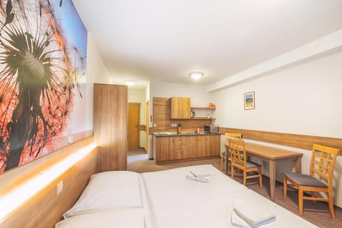 Kitchen or kitchenette, Living room, Bedroom