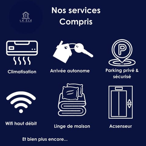 La Clé -Climatisation - Parking privé - Idéale - Professionnels - Familles - Amis Apartment in Hyères