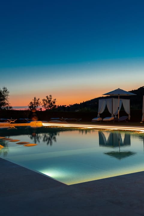 Swimming pool, Sunset