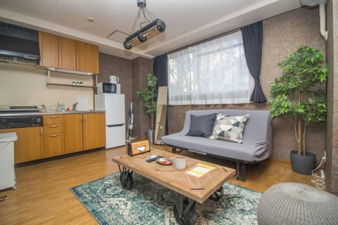 Kitchen or kitchenette, Living room, Seating area