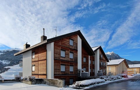 Property building, Winter, Mountain view