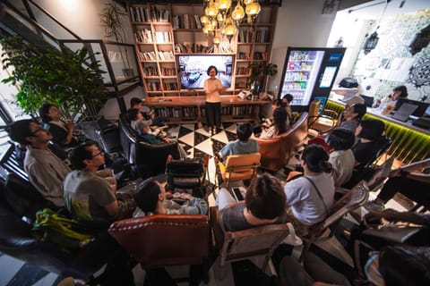 People, TV and multimedia, Living room, Seating area