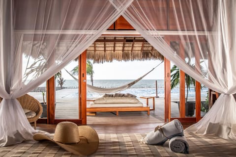 Bedroom, Pool view, Sea view