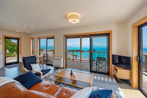 Living room, Seating area, Sea view