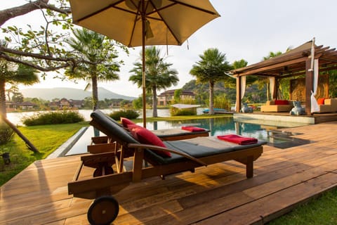 Summer, On site, Swimming pool, Sunset