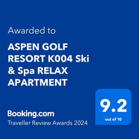 ASPEN GOLF RESORT K004 Ski & Spa RELAX APARTMENT Apartment in Blagoevgrad Province