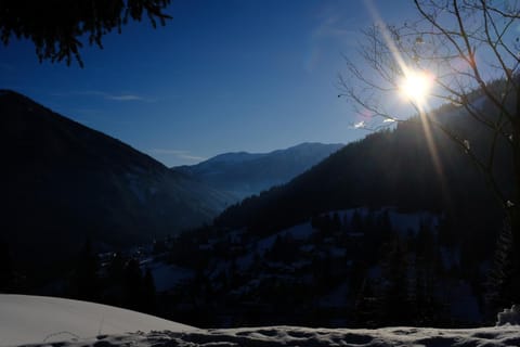 Nearby landmark, Natural landscape, Winter, Sunset