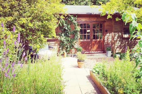 The Potting Shed near Tenby, 100" Projector, Four poster bed, On-site HOT TUB access via Spa Pack Apartment in Wales