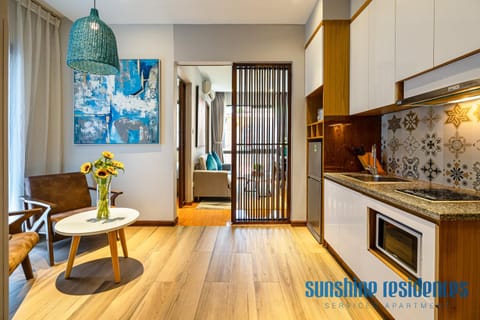 Kitchen or kitchenette, Living room, Seating area