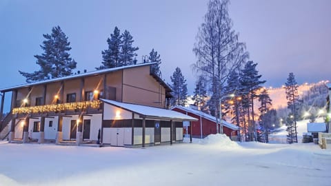 Property building, Winter, Mountain view