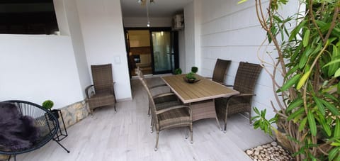 Patio, Seating area, Dining area
