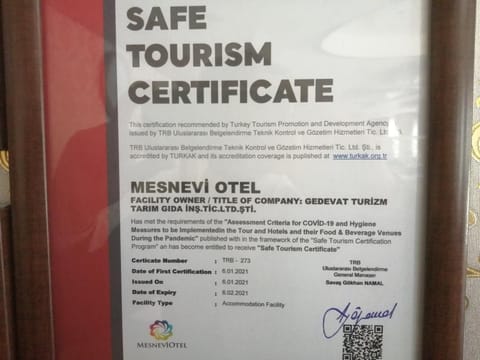 Certificate/Award