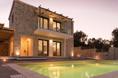 Night, Summer, Swimming pool