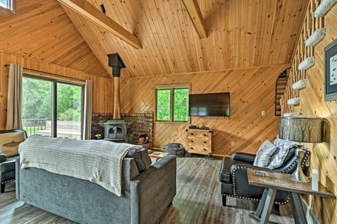 Near Snowmobiling! Riverfront Traverse City Cabin Cabin in Michigan