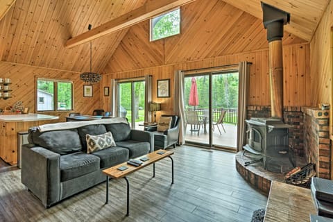 Near Snowmobiling! Riverfront Traverse City Cabin Cabin in Michigan