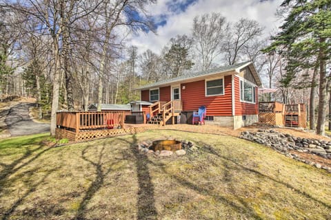 Brainerd Lakes Cabin on 2-Acres with Dock and Fire Pit Cabin in Pequot Lakes