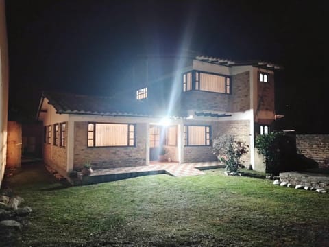 Property building, Night, Garden view