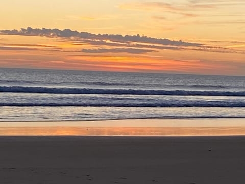 Natural landscape, Beach, Sunset