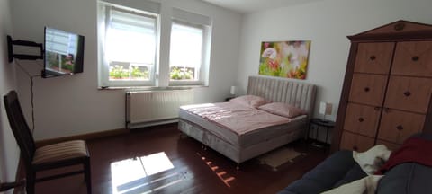 Bed, TV and multimedia, Living room, Photo of the whole room, Bedroom