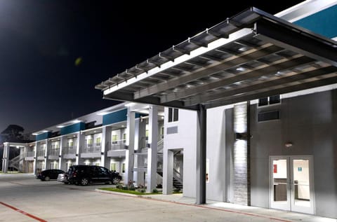 Property building, Night, Parking