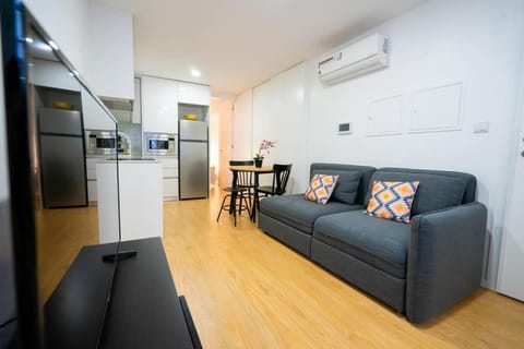Living room, Communal kitchen