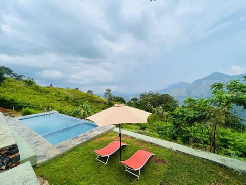 Natural landscape, Garden, Mountain view, Pool view, Swimming pool, sunbed