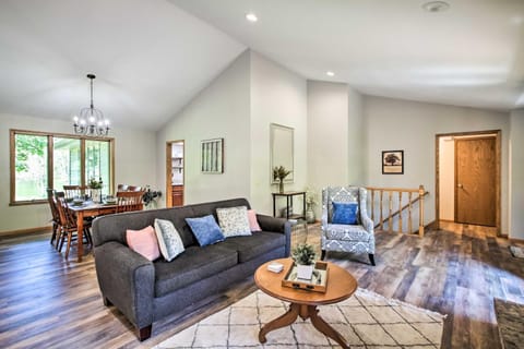 Family Home with Deck, Yard, Dock on Rock River House in Janesville