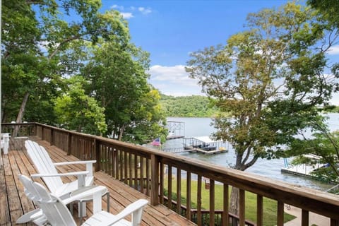 Group Getaway with Dock! Lakefront Escape in Stover House in Lake of the Ozarks