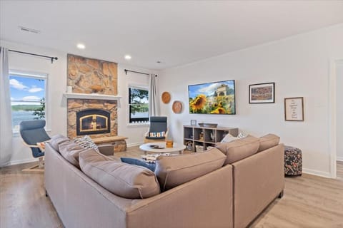 Group Getaway with Dock! Lakefront Escape in Stover House in Lake of the Ozarks