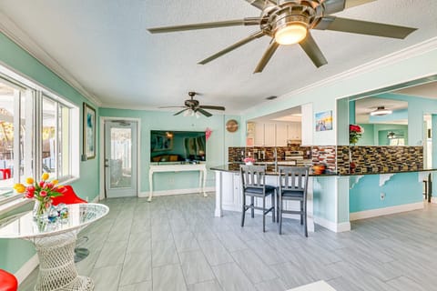 Waterfront Getaway with Pool and Dock - Walk to Beach! House in Indian Rocks Beach