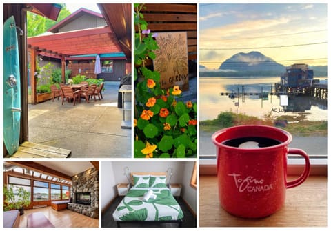 Patio, Natural landscape, Garden, View (from property/room), Sea view, fireplace