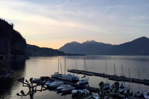 Lake view, Mountain view, Sunset