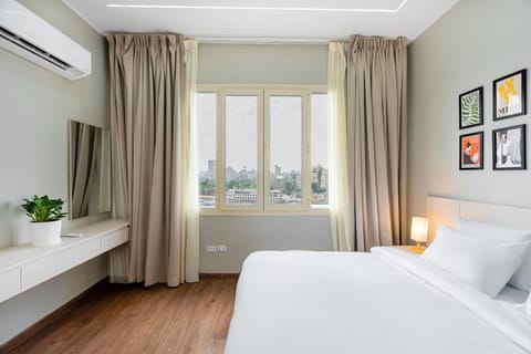 Bed, View (from property/room), Bedroom, air conditioner