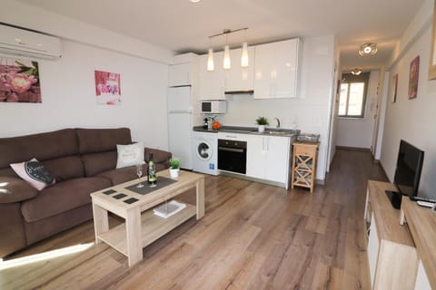 Living room, kitchen