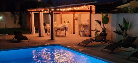 Pool view, sunbed