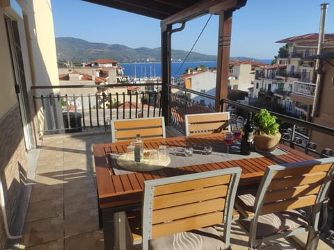 Summer, View (from property/room), Balcony/Terrace, City view, Sea view, Street view