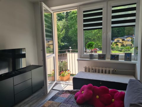 Garden, View (from property/room), Balcony/Terrace, Living room, Seating area, Garden view