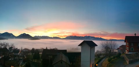 Mountain view, Sunset