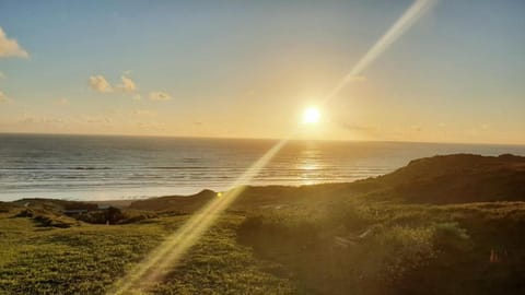Natural landscape, Sea view, Sunset