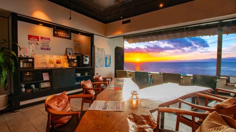 Lobby or reception, Lounge or bar, Sea view, Sunset