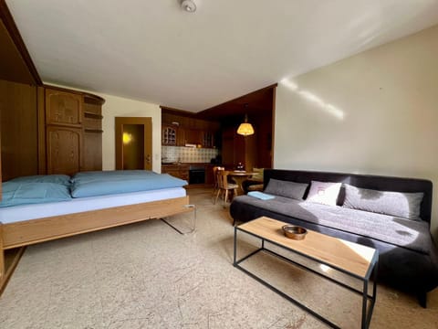 Bed, Living room, Photo of the whole room, Seating area