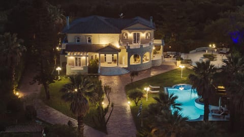 Night, Garden, Garden view, Pool view, Swimming pool