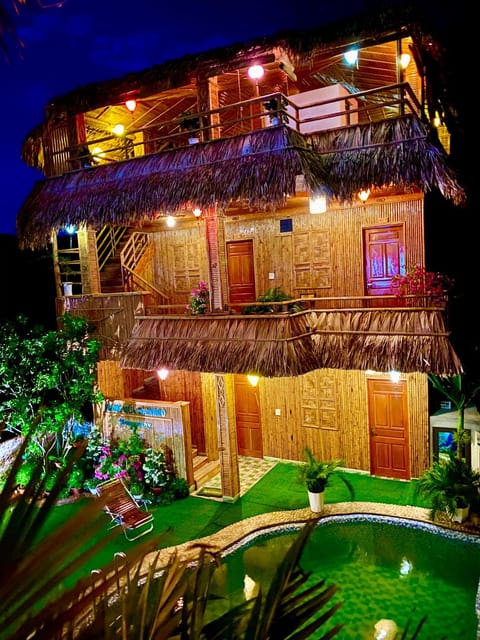 Property building, Night, Pool view