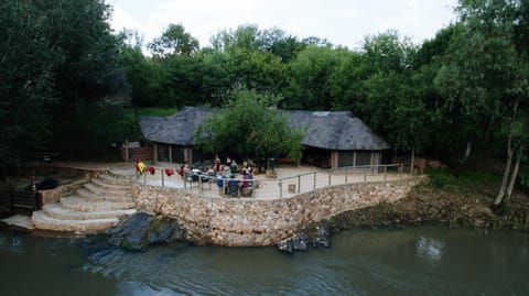 People, Lake view, group of guests