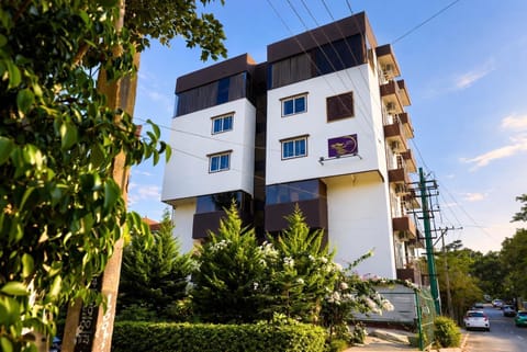 Property building, Facade/entrance, Day, Parking