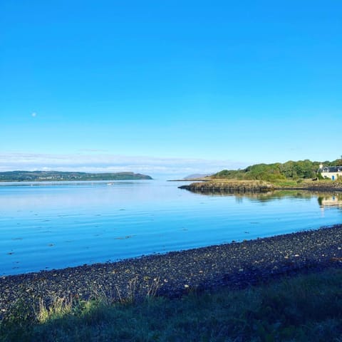mill house steading overlooking the sea and mull House in Scotland